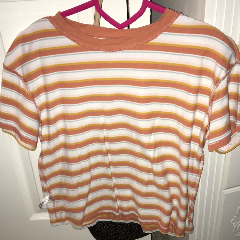Orange Striped Vintage Shirt
